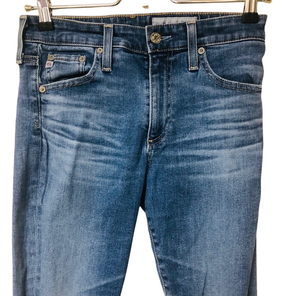 AG  Distressed Farrah Jeans Skinny Womens 26 27x28 Med Wash USA‎ Festival